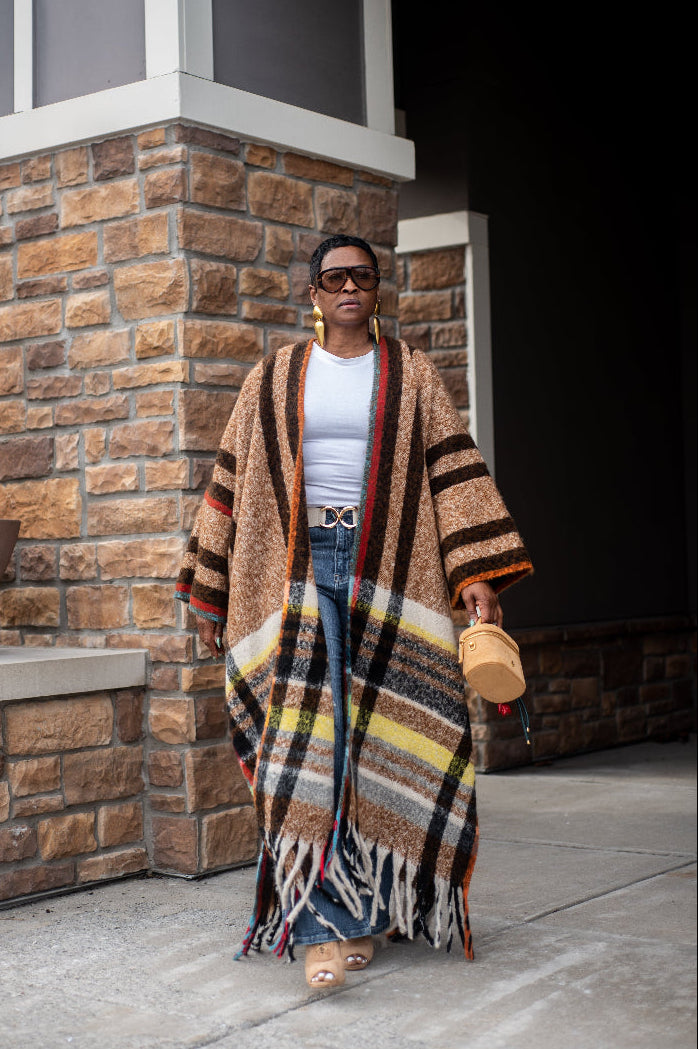 MONARCH PLAID CARDIGAN